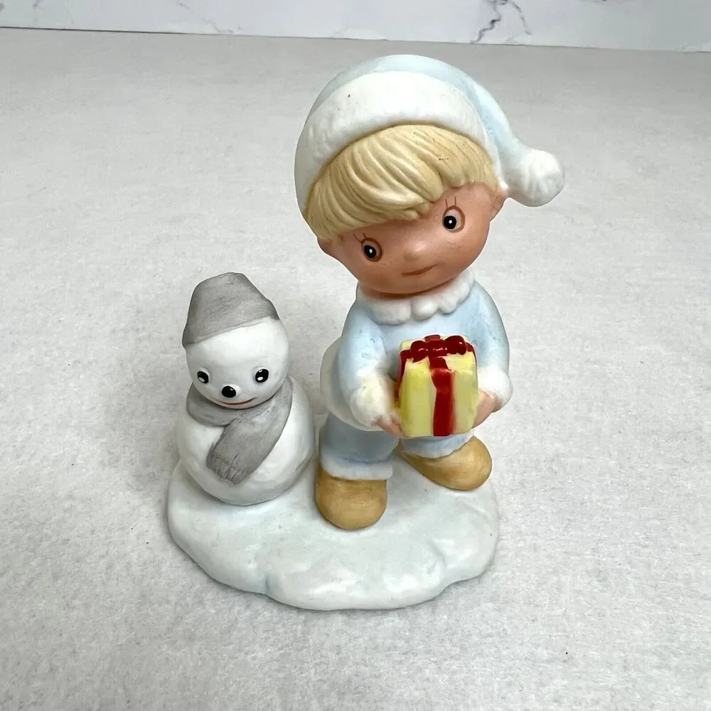 Set of 3 Christmas Child Figurines